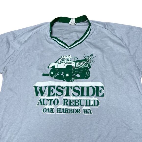 American Vintage 70s 80s Baseball Local Team Shirt Jersey Large - Picture 3 of 10